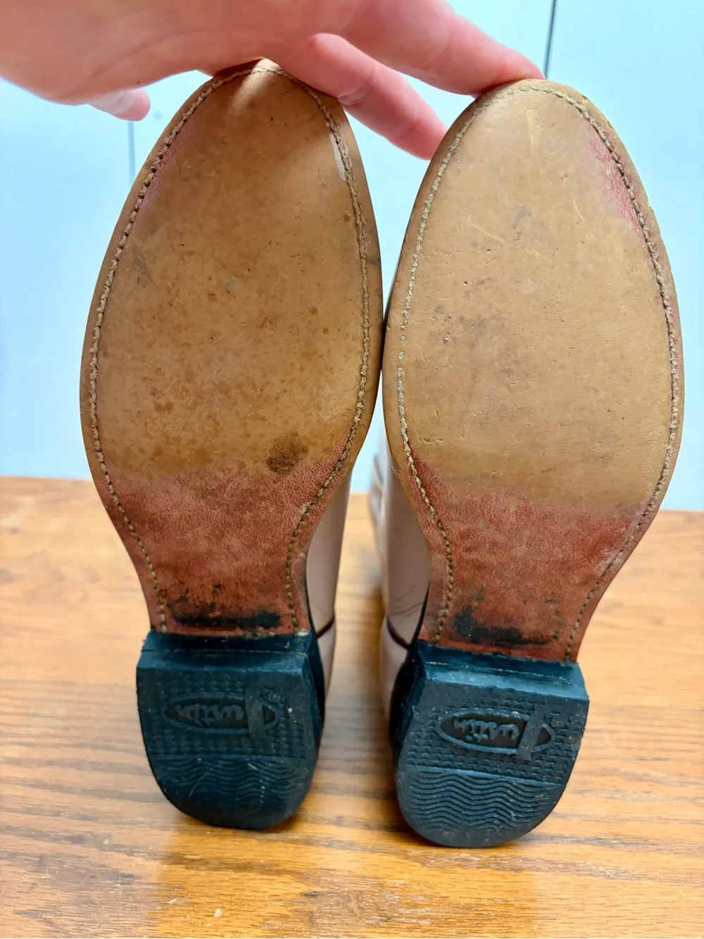 Justin Vintage Dusty Pink Roper Cowboy Boots - Girls Size 4
